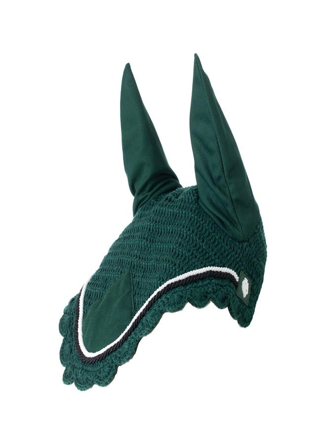 Equinavia Nord Ear Net - Hunter Green/Black - Horse - Image 4